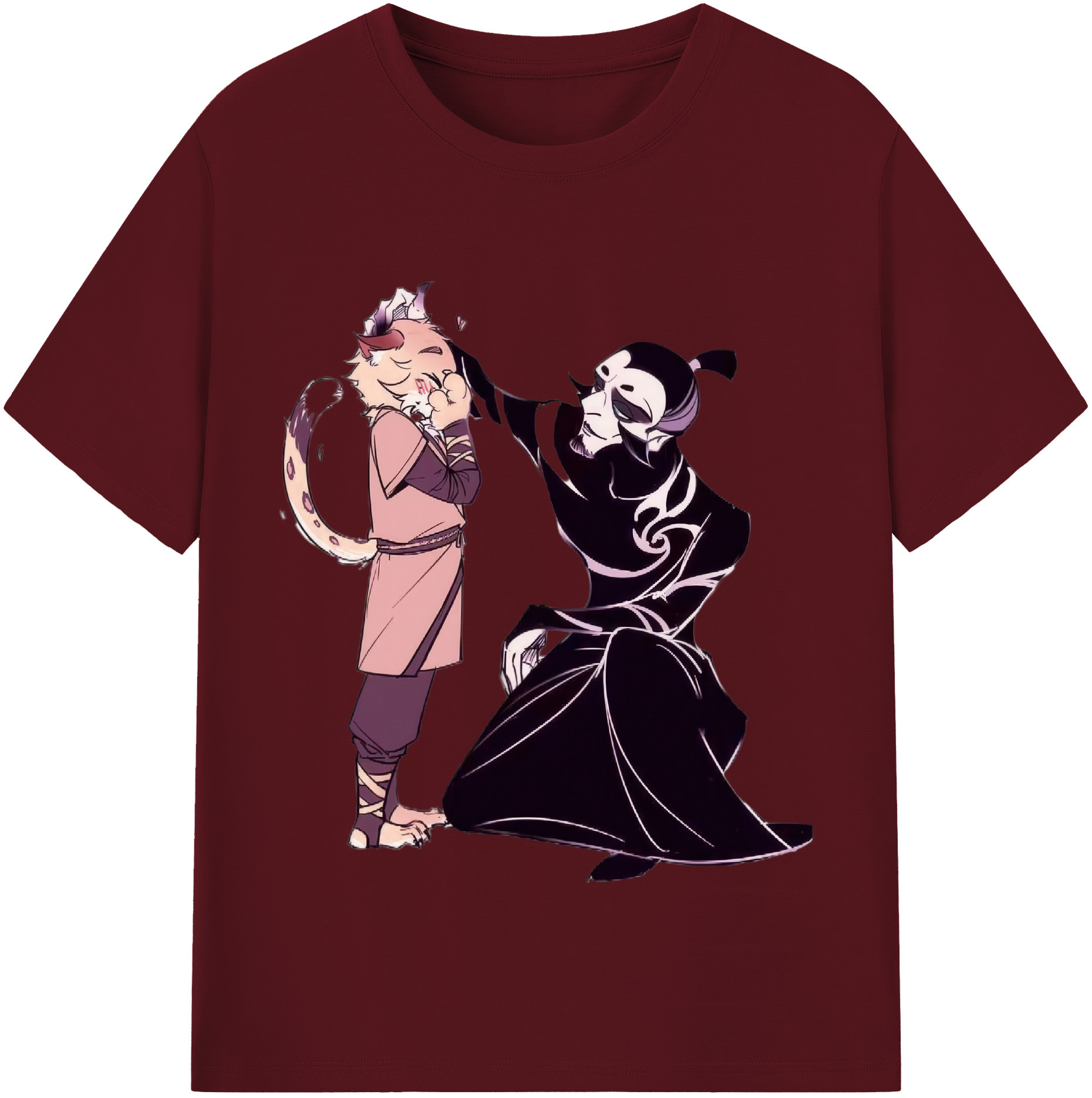 （画像用） Ne Zha 2 ナタ 魔童の大暴れ 綿100％半袖Tシャツ（フロントプリント）